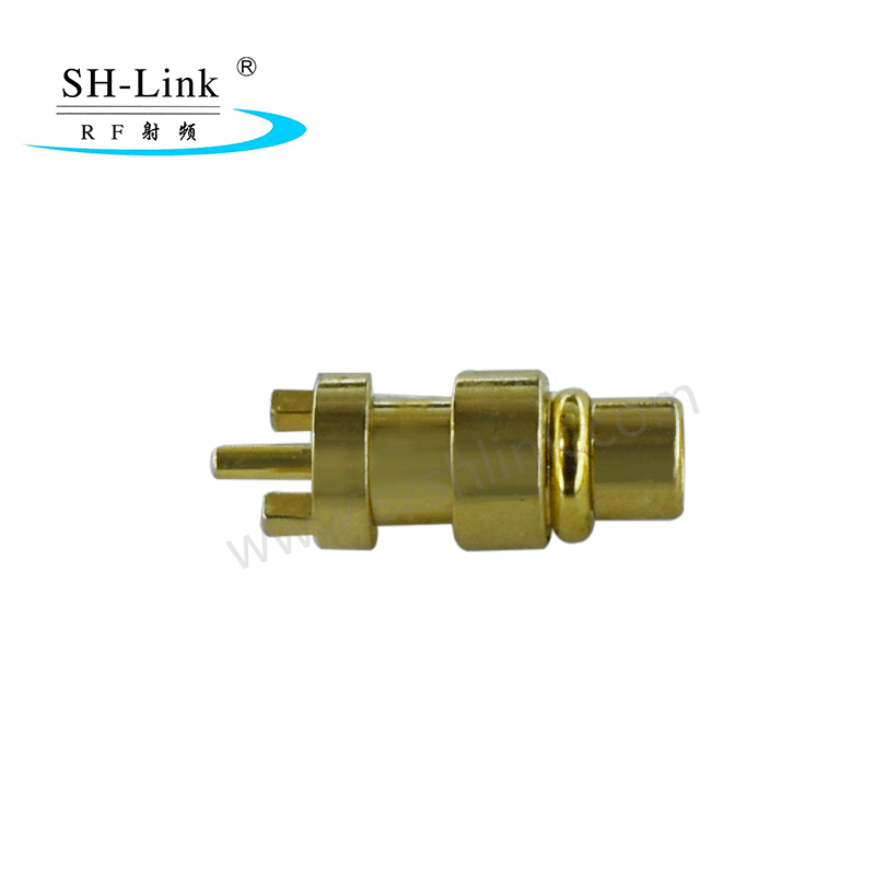 RF coaxial MMCX male connector，gold plating